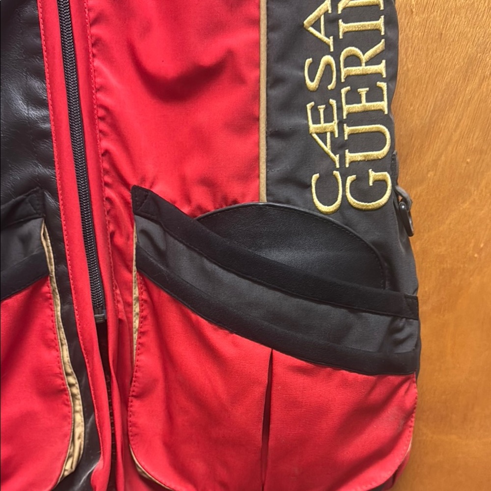 Caesar Guerini Red and Black Shooting Vest - Picture 4 of 7
